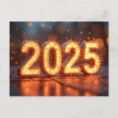Carte Postale Bonne année 2025 (Devant)
