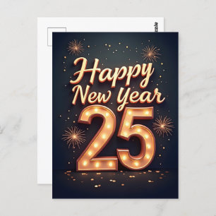 Carte Postale Bonne année 2025