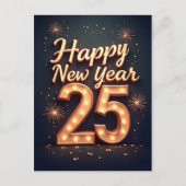 Carte Postale Bonne année 2025 (Devant)