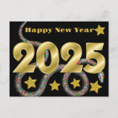 Carte Postale Bonne année 2025 du serpent (Devant)