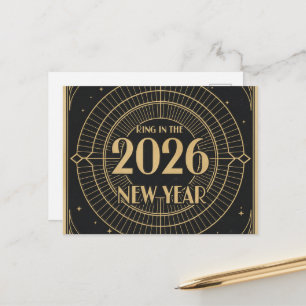 CARTE POSTALE BONNE ANNÉE 2026