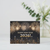 CARTE POSTALE BONNE ANNÉE 2026 (Debout devant)