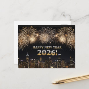 CARTE POSTALE BONNE ANNÉE 2026