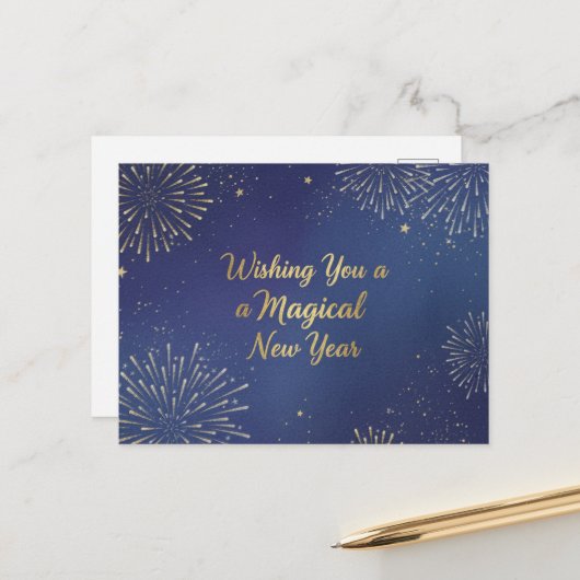 CARTE POSTALE BONNE ANNÉE 2026 (Devant/Arrière en situation)