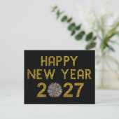 Carte Postale Bonne année 2027 (Debout devant)