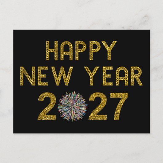 Carte Postale Bonne année 2027 (Devant)
