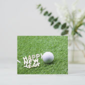 Carte Postale Bonne année au Golfeur (Debout devant)