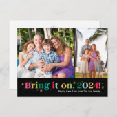 Carte postale Bonne Année avec deux photos Bring I (Devant / Derrière)