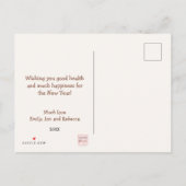 Carte Postale Bonne année Champagne, ballons, Confetti (Dos)