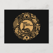 Carte Postale Bonne année chinoise du Lapin (Devant)