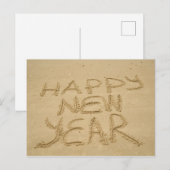 Carte Postale Bonne année dans le sable (Devant / Derrière)