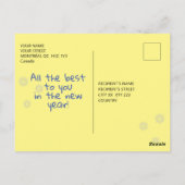 Carte Postale Bonne Année De Griffintown Postcard (Dos)