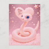 Carte Postale Bonne année de l'affiche du serpent (Devant)