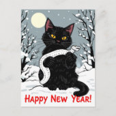 Carte Postale Bonne année du serpent (Devant)