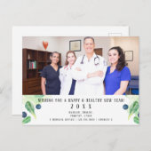 Carte Postale Bonne année en bonne santé (Devant / Derrière)