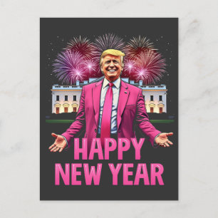 Carte Postale Bonne année Eve Trump Résolution 2025