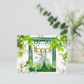 Carte Postale Bonne année Floral green POSTCARD (Debout devant)