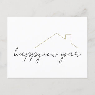 Carte Postale Bonne année immobilier