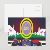 Carte Postale Bonne année Nowruz (Devant / Derrière)