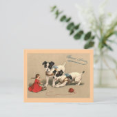 Carte Postale Bonne Année Vintage Français (Debout devant)