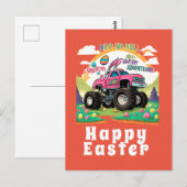 Carte Postale Bonne aventure de camion Monster de Pâques (Devant / Derrière)