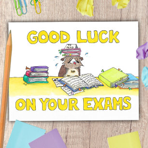 Carte Postale Bonne chance sur vos examens
