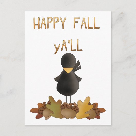 Carte Postale Bonne Chute Y'All (Devant)