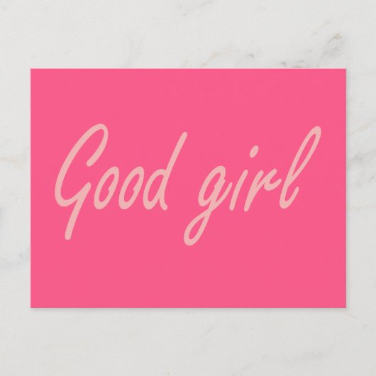 Carte Postale Bonne conception de fille (Devant)