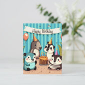 Carte Postale Bonne coutume d'anniversaire (Debout devant)