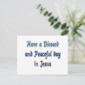 Carte Postale Bonne et paisible journée en Jésus (Debout devant)