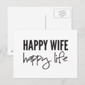 Carte Postale Bonne Femme Bonne Vie (Devant / Derrière)