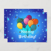 Carte Postale Bonne fête d'anniversaire (Devant / Derrière)