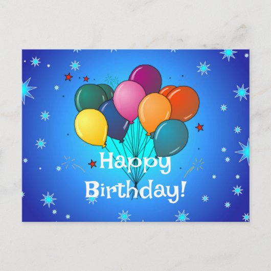 Carte Postale Bonne fête d'anniversaire (Devant)