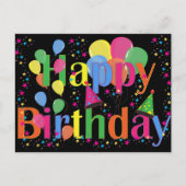 Carte Postale Bonne fête d'anniversaire (Devant)