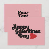 Carte Postale Bonne fête des Galentines (Devant / Derrière)