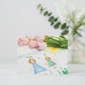 Carte Postale Bonne fête des mères (Debout devant)