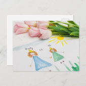 Carte Postale Bonne fête des mères (Devant / Derrière)