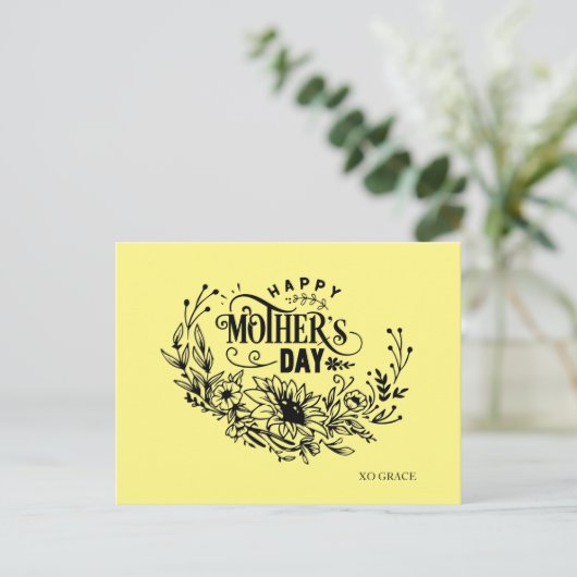 Carte postale Bonne Fête des Mères (Debout devant)