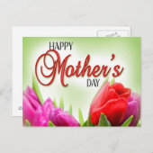 Carte Postale Bonne fête des mères (Devant / Derrière)