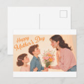 Carte Postale Bonne fête des mères (Devant / Derrière)