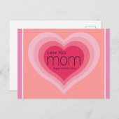 Carte Postale bonne fête des mères (Devant / Derrière)