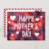 Carte Postale bonne fête des mères bokeh (Devant / Derrière)