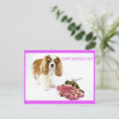 Carte Postale Bonne fête des mères Cavalier avec Rose Bouquet (Debout devant)