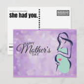 Carte Postale Bonne fête des mères - pas une condition préexista (Devant / Derrière)