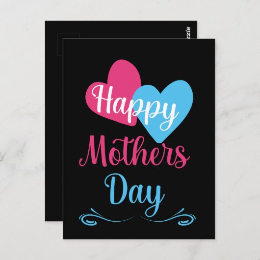 Carte Postale Bonne Fête des mères pour la meilleure mère jamais (Devant / Derrière)