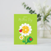 Carte Postale Bonne fête des mères pour Pickleball Maman, mignon (Debout devant)