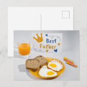 Carte Postale Bonne Fête des pères (Devant / Derrière)