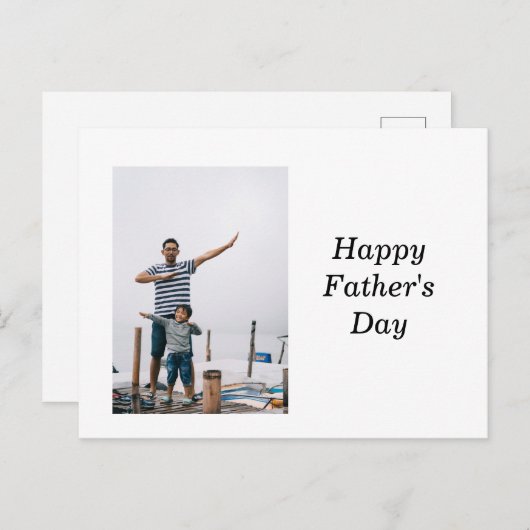 Carte Postale Bonne fête des pères (Devant / Derrière)