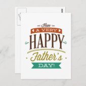 Carte Postale Bonne fête des pères (Devant / Derrière)