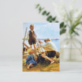 Carte Postale Bonne Fête des pères. Art (Debout devant)